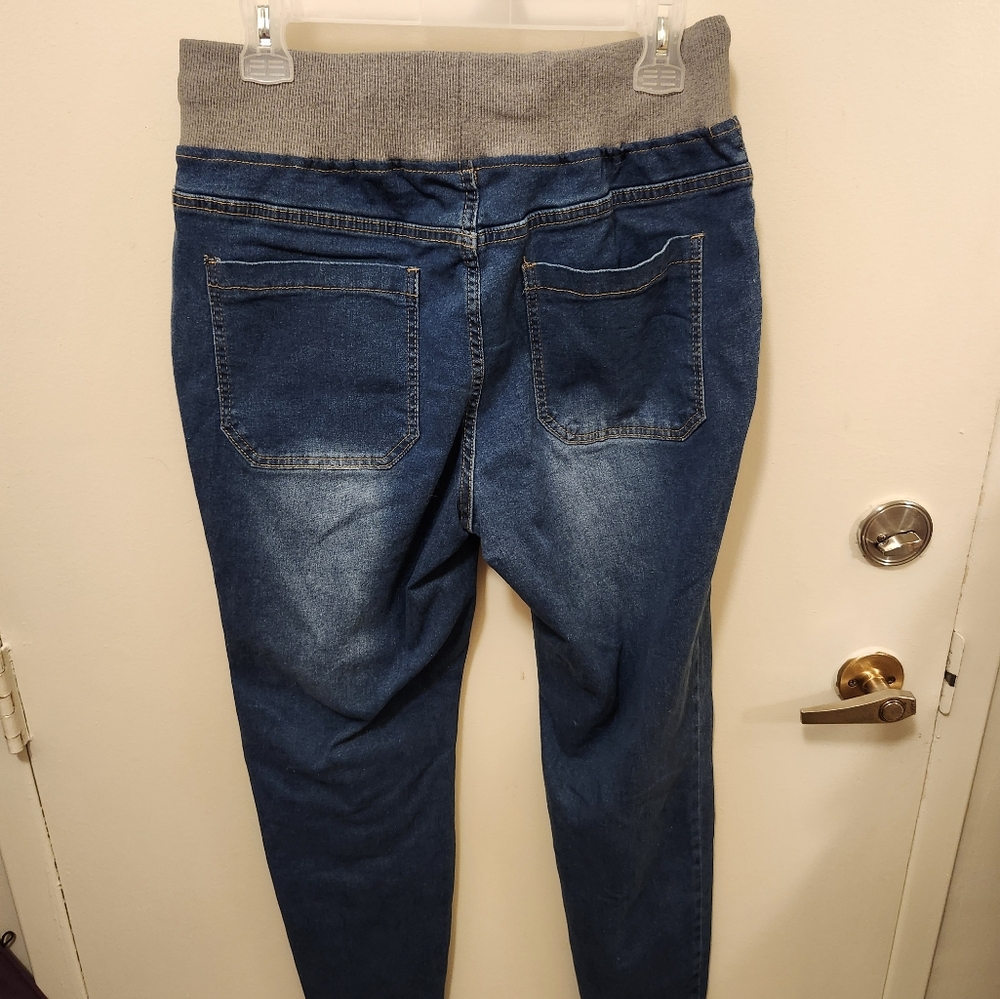 SHEIN CURVE Tie Waist Jeans, Skinny, Size 1x, EUC - Picture 3 of 5